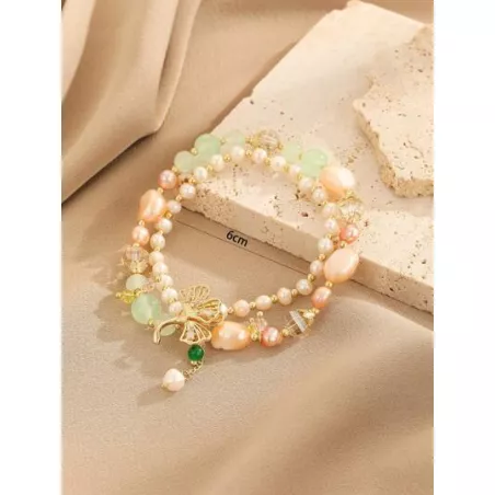 1 pieza Pulsera con cuenta moda perla cultivada adorno para mujeres para decoración diaria