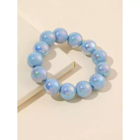 Pulsera con cuenta moda minimalista láser para mujeres para diariamente