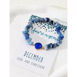 Pulsera con cuenta con diseño de piedra