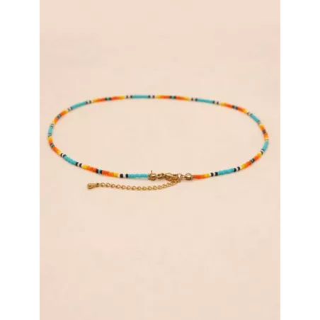 1 pieza Collar con cuenta estilo bohemio semilla rosario de mujeres