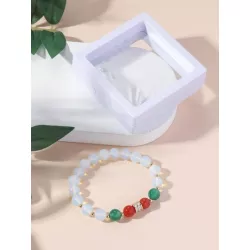 1 pieza Pulsera con cuenta de moda de color combinado para mujeres para decoración diaria