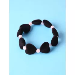 Pulsera con cuenta con adorno de corazón