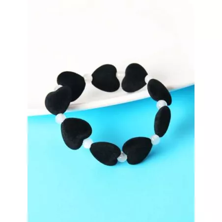 Pulsera con cuenta con adorno de corazón