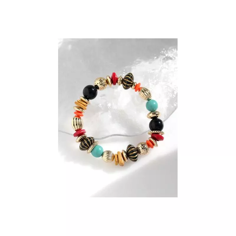 1 pieza Pulsera bohemio cuenta de colores para mujeres para decoración diaria