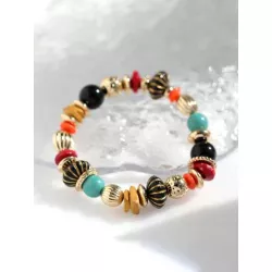 1 pieza Pulsera bohemio cuenta de colores para mujeres para decoración diaria