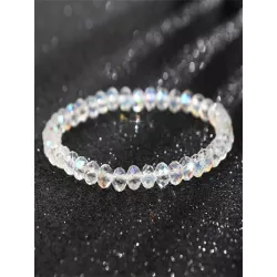 Pulsera con cuenta con diseño de diamante de imitación