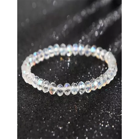 Pulsera con cuenta con diseño de diamante de imitación