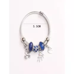 1 pieza Pulsera con cuenta moda aleación de zinc con accesorio de corazón para mujeres para fiesta