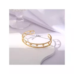 Pulsera abierta con abertura