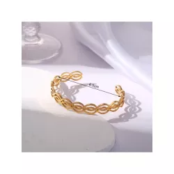 Pulsera abierta con abertura