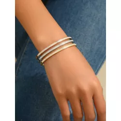 Exquisito brazalete de decoración de circonita cúbica para mujer para decoración diaria