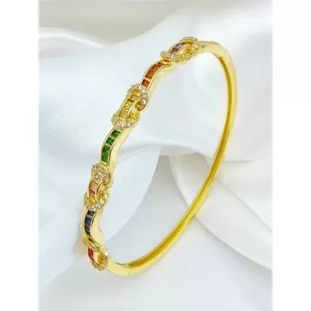 Brazalete zirconia cúbica adorno