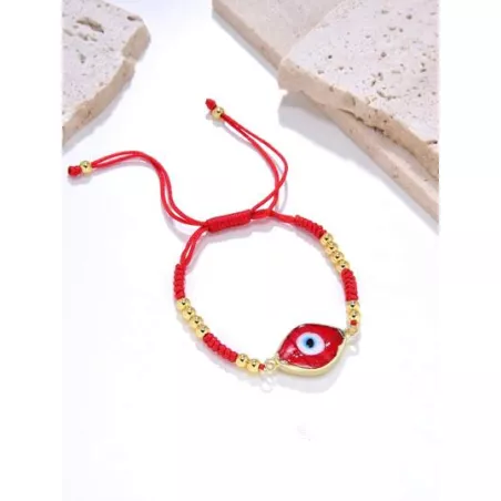 1 pieza Pulsera de cuerda de moda diseño de aojo para mujeres para decoración diaria