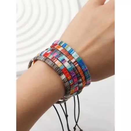 Pulsera de color combinado