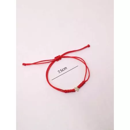 Pulsera de cuerda con diseño de estrella trenzado