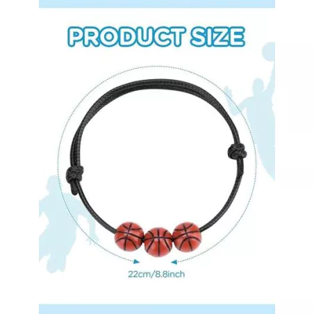 1 pieza Pulsera de cuerda de moda baloncesto adorno para hombres para decoración diaria
