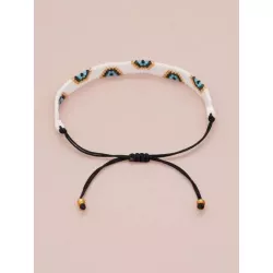 Mujer 1 pieza Pulsera de cuerda bohemio con diseño de cuenta para hombres para decoración diaria