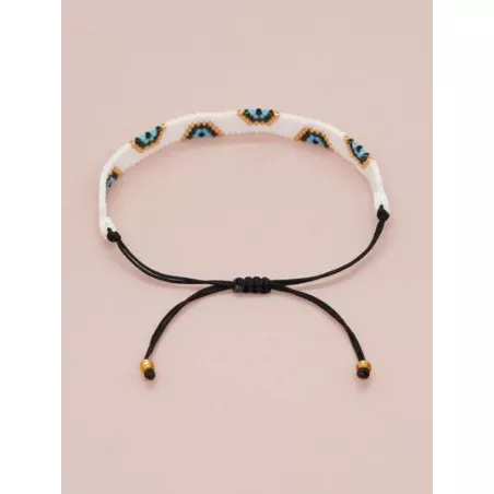 Mujer 1 pieza Pulsera de cuerda bohemio con diseño de cuenta para hombres para decoración diaria