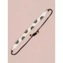 Mujer 1 pieza Pulsera de cuerda bohemio con diseño de cuenta para hombres para decoración diaria