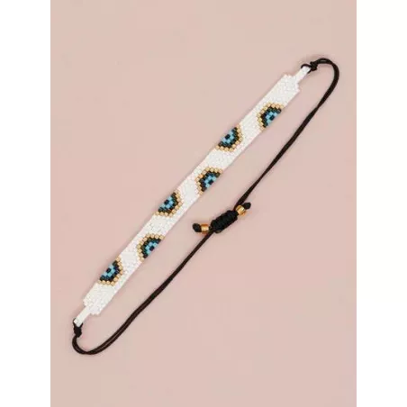 Mujer 1 pieza Pulsera de cuerda bohemio con diseño de cuenta para hombres para decoración diaria