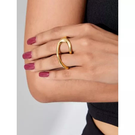 1 pieza Anillo con dedo de moda minimalista para mujeres para decoración diaria