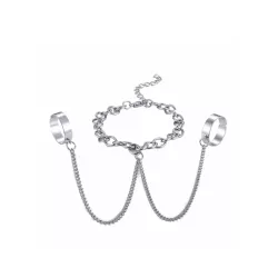 1 pieza Pulsera de cadena simple & personalizado & de moda ajustable dedo