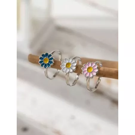 3 piezas/set Anillo abierto moda con diseño de flor para mujeres para decoración diaria