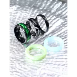 5 piezas/set Anillo moda minimalista para pareja para decoración diaria