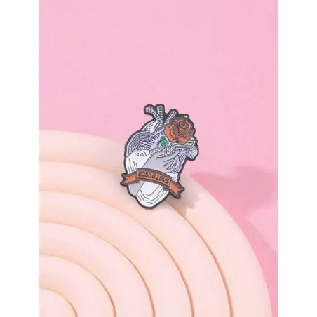 Broche con diseño de flor