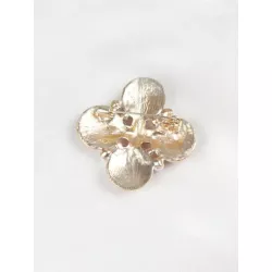 1 pieza Broche vintage aleación de zinc con perla artificial & con diseño de diamante de imitación para mujeres para regalo de c