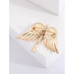 1 pieza Broche moda aleación de zinc con diseño de diamante de imitación ángel para mujeres para fiesta