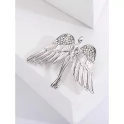 1 pieza Broche moda aleación de zinc con diseño de diamante de imitación ángel para mujeres para fiesta