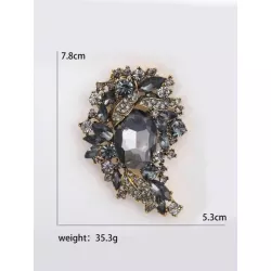 1 pieza Broche atractivo aleación de zinc con diseño de flor para mujeres para diariamente