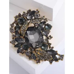 1 pieza Broche atractivo aleación de zinc con diseño de flor para mujeres para diariamente