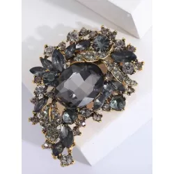 1 pieza Broche atractivo aleación de zinc con diseño de flor para mujeres para diariamente