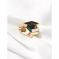 Broche diseño de sombrero de graduación