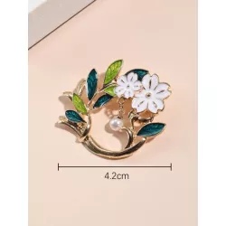 Broche con diseño de flor