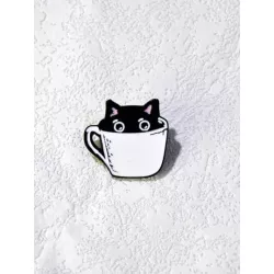 1 pieza Broche dulce aleación de zinc con diseño de gato para mujeres para diariamente