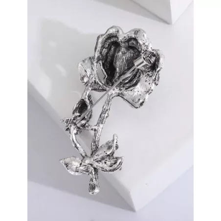 1 pieza Broche atractivo aleación de zinc con diseño de flor para mujeres para diariamente