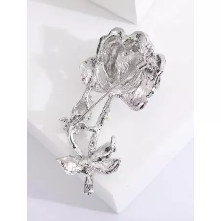 1 pieza Broche atractivo aleación de zinc con diseño de flor para mujeres para diariamente