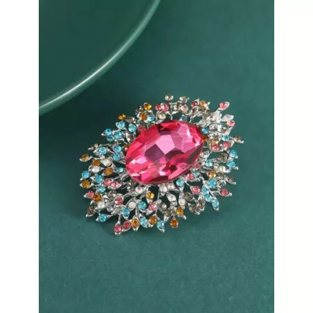 Broche con diseño de diamante de imitación