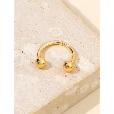 1 pieza anillo de acero inoxidable a la moda para la nariz de acero inoxidable para mujeres y hombres, sin necesidad de perforac