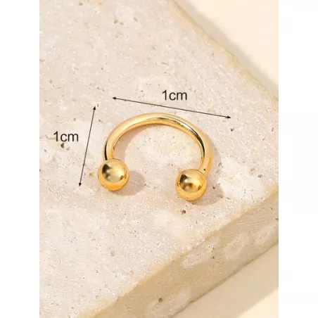 1 pieza anillo de acero inoxidable a la moda para la nariz de acero inoxidable para mujeres y hombres, sin necesidad de perforac