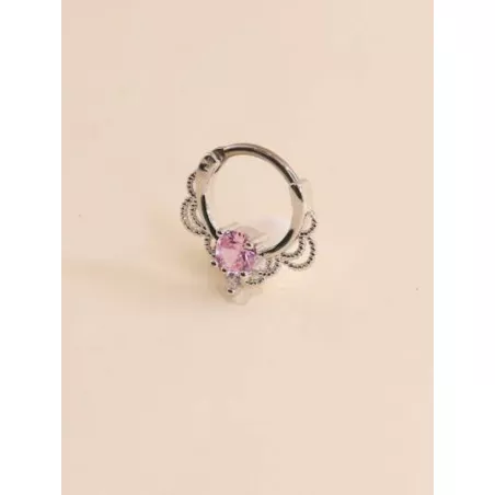 Anillo de acero inoxidable para la nariz con decoración de Zirconia cúbica a la moda para hombres y mujeres, joyería para el cue