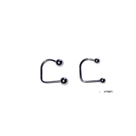 2 piezas/set Aro para la nariz con diseño de cuenta