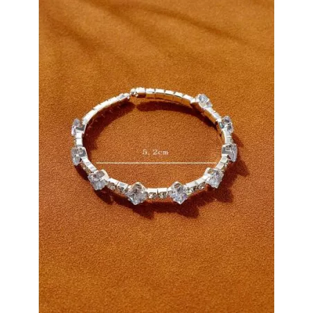 1 pieza Pulsera tobillera atractivo zirconia cúbica adorno para mujeres para fiesta