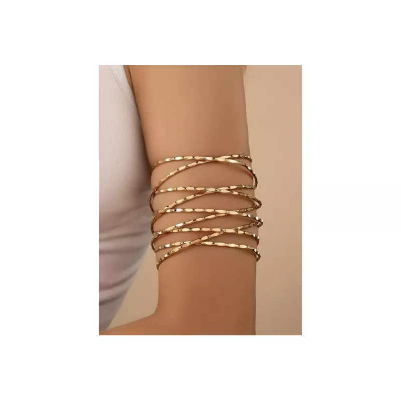 Brazalete con tira cruzada