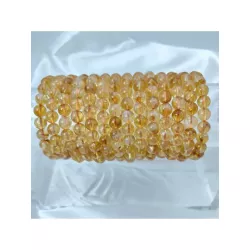 1 pieza Pulsera 8mm natural amarillo cristal