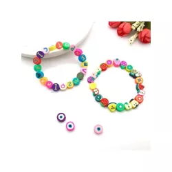 30 piezas cerámica blanda de color mixto rosario varios formas adecuado para Pulsera Collar Anillo Accesorios