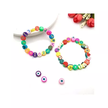 30 piezas cerámica blanda de color mixto rosario varios formas adecuado para Pulsera Collar Anillo Accesorios